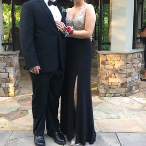 Long black formal dress